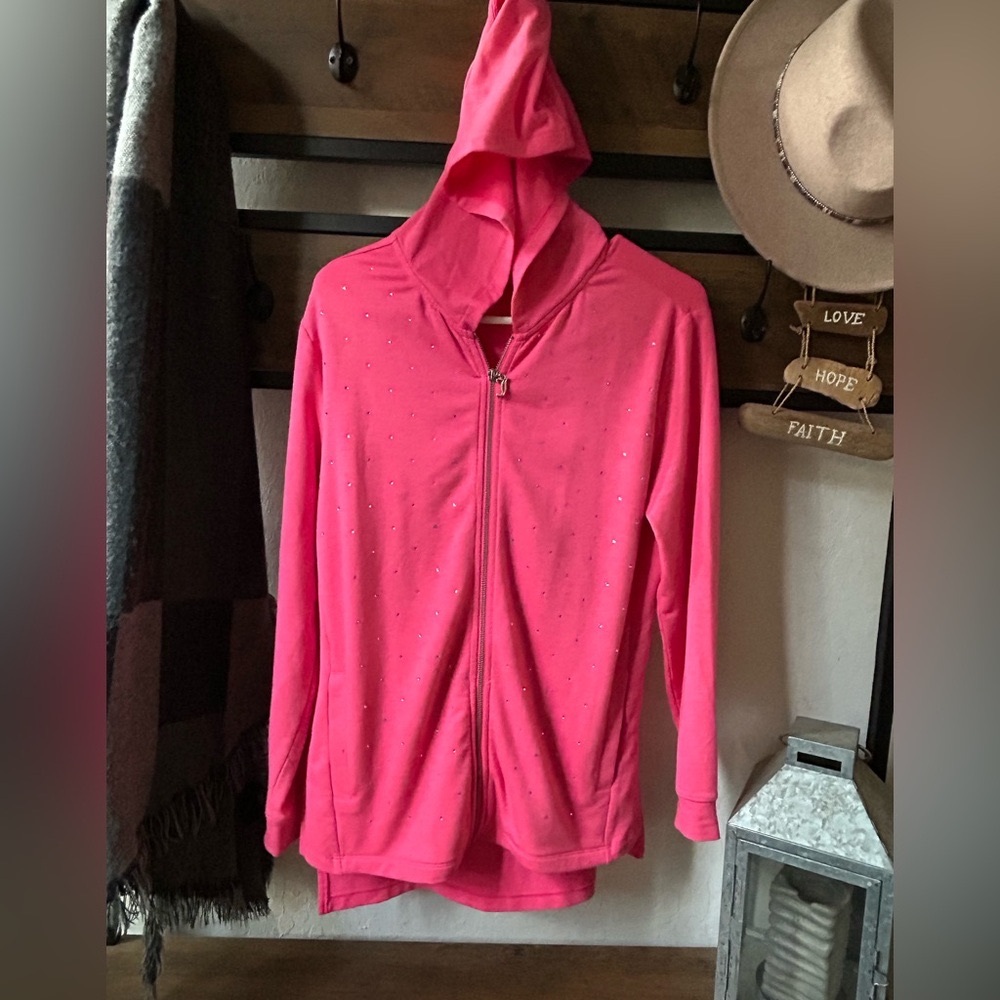 Juicy Couture, fun lightweight jacket with beautiful rhinestones.